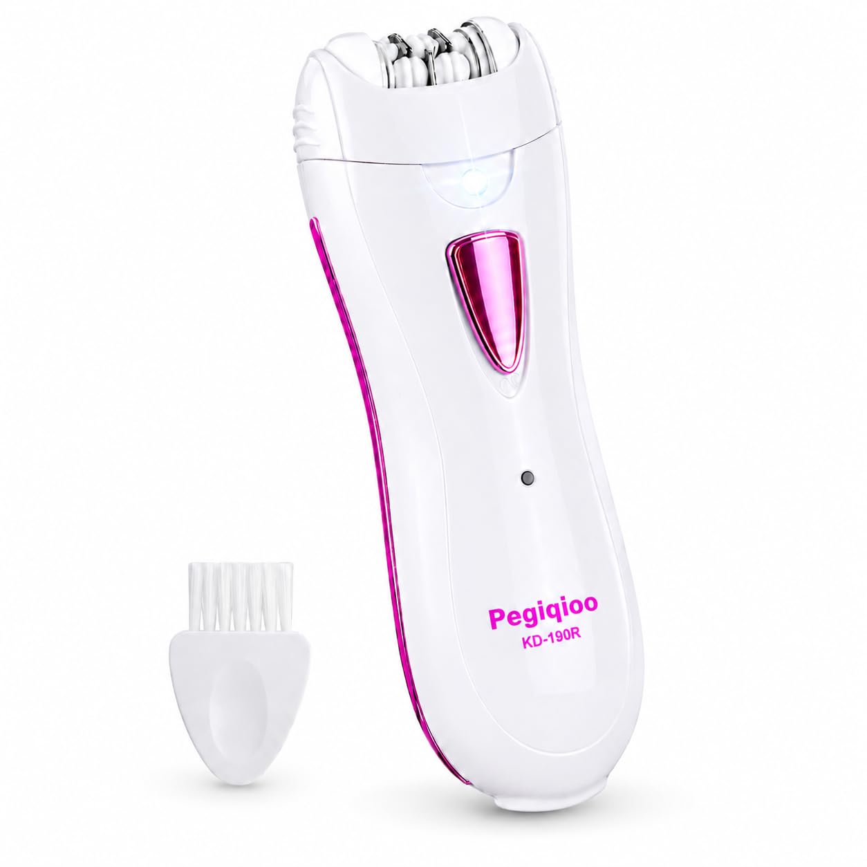 Upgrade Facial Epilator for Women,Painless Electric Hair Removal Device,Mini Cordless Face Epilator with LED Light,Bikini Trimmer, Portable Rechargeable Body Epilator for Face, Legs, Underarms Beige