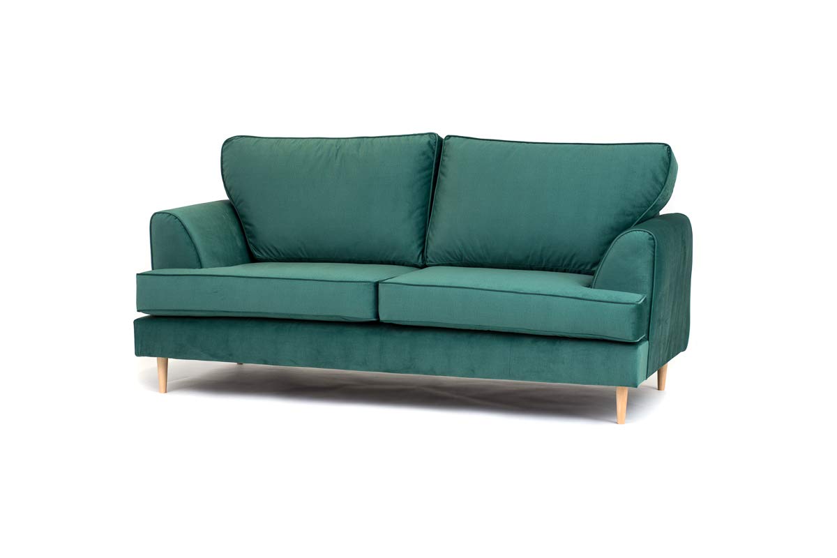 Abakus Direct Harper 2 Or 3 Seater Sofa Love Cuddle Chair Armchair Couch Settee In Forest Green Water Repellent Velvet Fabric 3 Seater Amazon Co Uk Kitchen Home