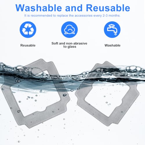Image of Cleaning Rag for Ecovacs Winbot MINI2 Window Cleaner Robot, Winbot MINI2 Accessories 9 Pcs Cleaning Rag