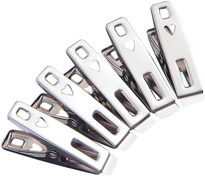 Clothes Pegs for Washing Line 100PCS Clothes Pegs Stainless Steel Clips for Coat Pants Laundry