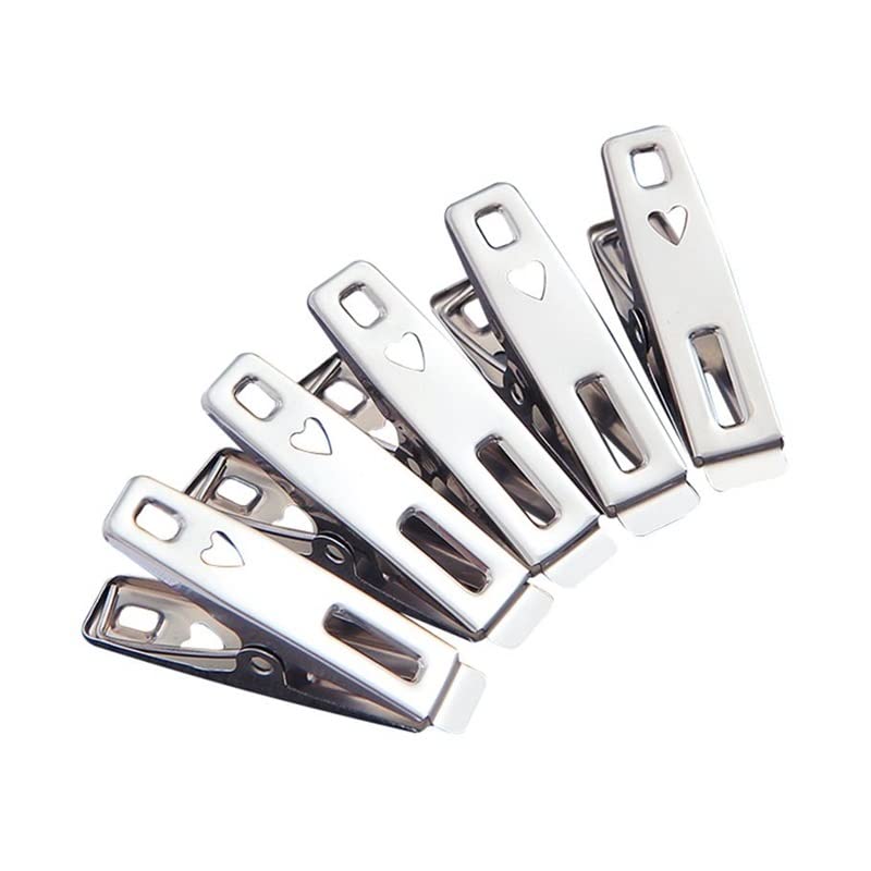 Mollette da bucato in acciaio inox, da appendere, 100 pezzi, mollette in acciaio inox per cappotti e pantaloni