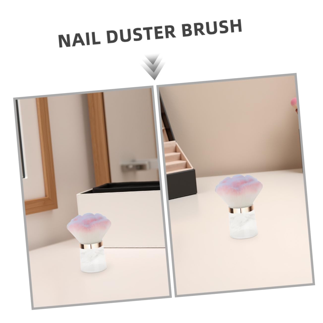 Brosse À Ongles Souple En Forme De Fleur Outil De Dépoussiérage Pour Poudre Ongles Nettoyage Nail Art Portable Pour Salon Et Usage Domestique 2.95X2.28X2.28In