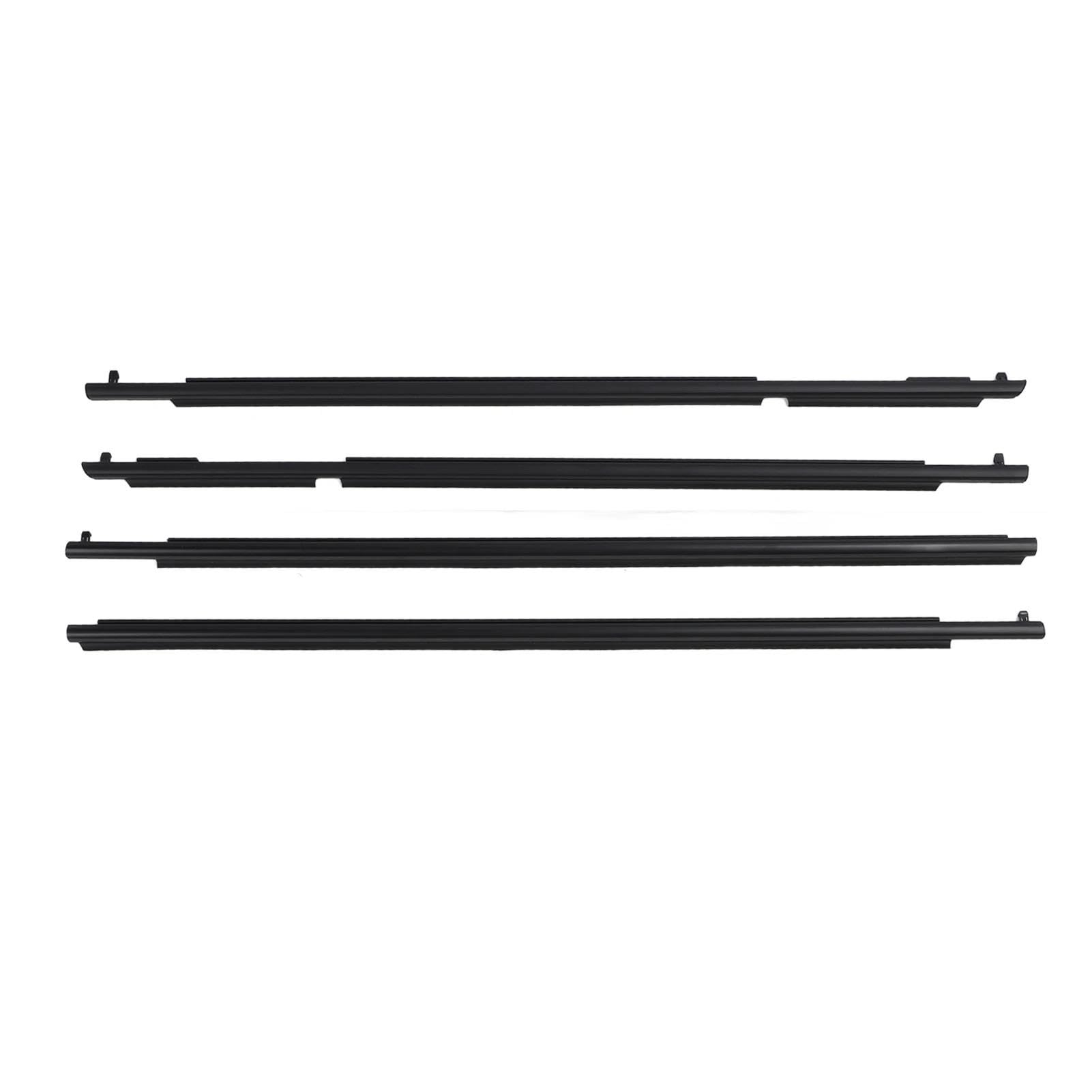 Car Weather Stripping For Toyota For 4Runner N280 2010-2024 4Pcs Car Door Window Weatherstrip 75711‑35011 Molding Seal Belt