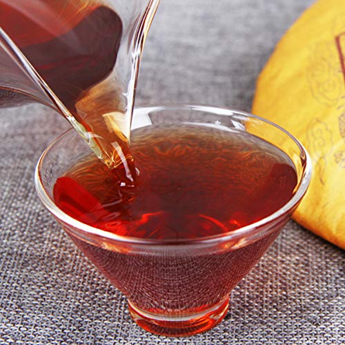 357g Té orgánico cocido en compresa Puer Special Tea Oldest Tree Pu-Erh Tea Cake - Imagen 8