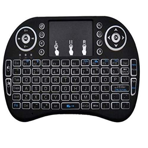 VSP Mini Wireless Keyboard and Mouse(Touchpad with Backlight) with Smart Function for Smart Tv, Android Tv Box, Raspberry-Pi, Android & iOS Devices (Black)