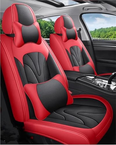 Housses de sièges auto pour Lexus LX570 LS460 RC350 | Finition Premium Noir et Rouge