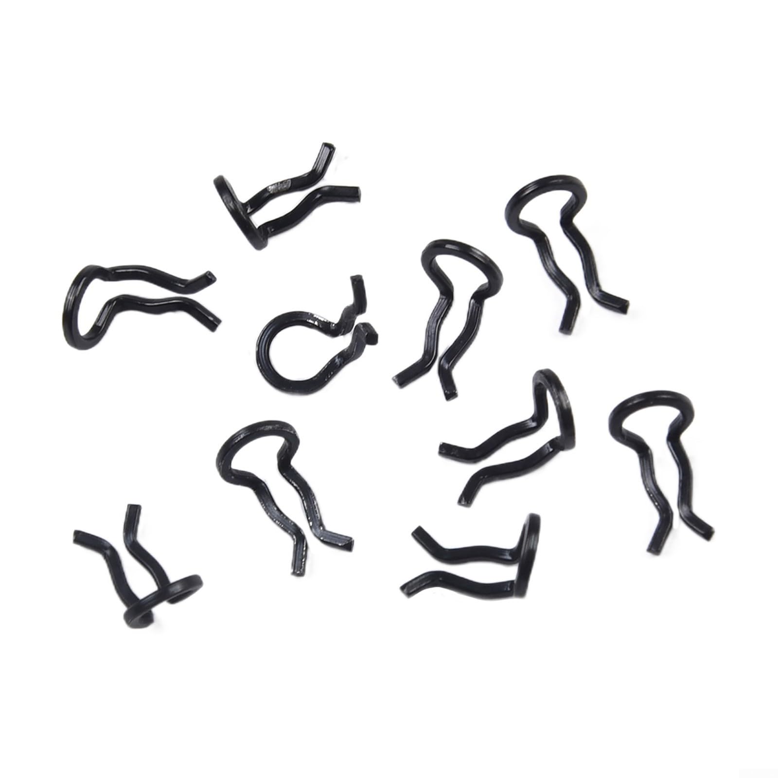 Clip per pastiglie freno in acciaio inossidabile per XT/SLX/XTR e per Formula per MEGA, set di clip a molla per pinza da bicicletta, 10 pezzi (nero)