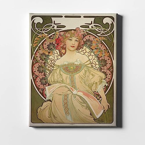 Toile Alphonse Mucha : impression giclée grand format pour décoration murale