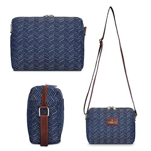 THE CLOWNFISH Adelina Series Sling for Women Faux Leather Casual Ladies Single Shoulder Bag For Women Crossbody Bag for College Girls