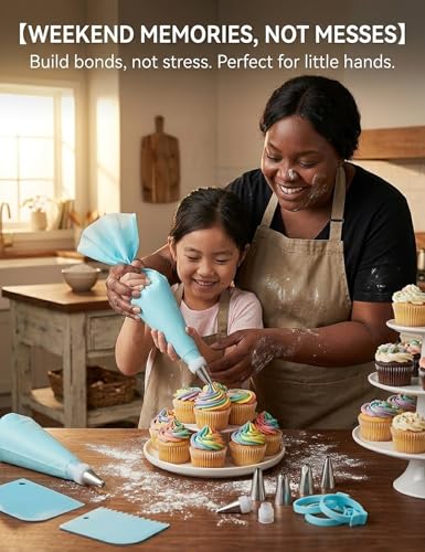 Silicone Piping Bags and Tips Set