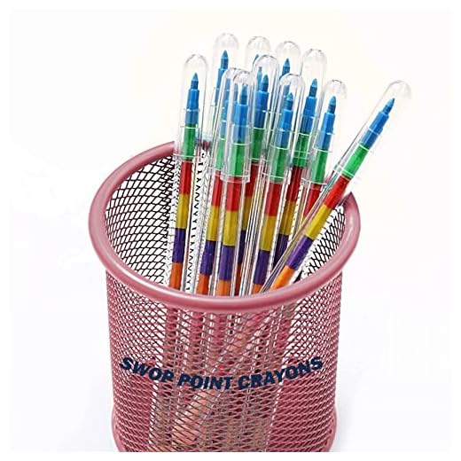 12 x Swop Point Crayons, Colouring Pencils, Assorted Crayons Party Bag Fillers, Pencil Kids Pens Stationary Supplies, Pencils Set, Toddler Twistables Coloured