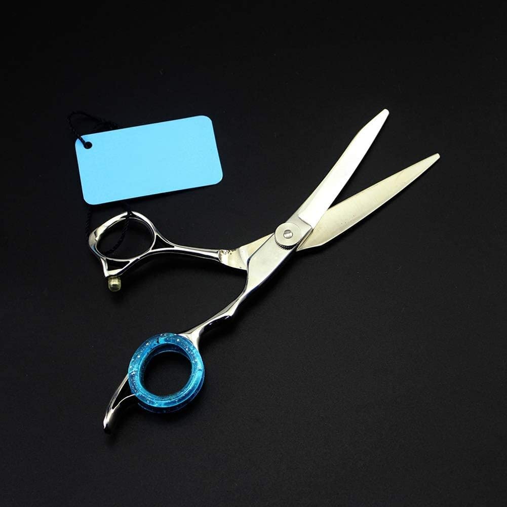 Tijeras de peluquería, Tijeras de peluquería, Tijeras con Forma, Herramienta Profesional de Peluquero y Uso Personal de 6 Pulgadas