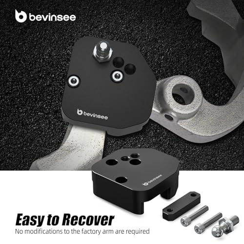 Bevinsee Adjustable Short Shift Kit Compatible with Ford Focus ST250 MK3 ST 2013-2018 MK3 RS 2016-2018 Quick Shifter Short Shift Kit Black - Image 3