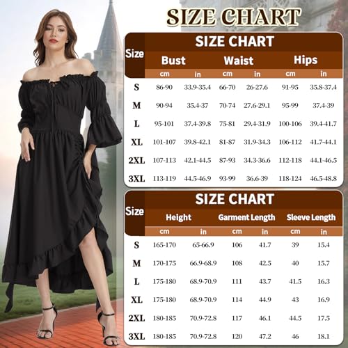Robe gothique victorienne confortable pour fête et carnaval - 5