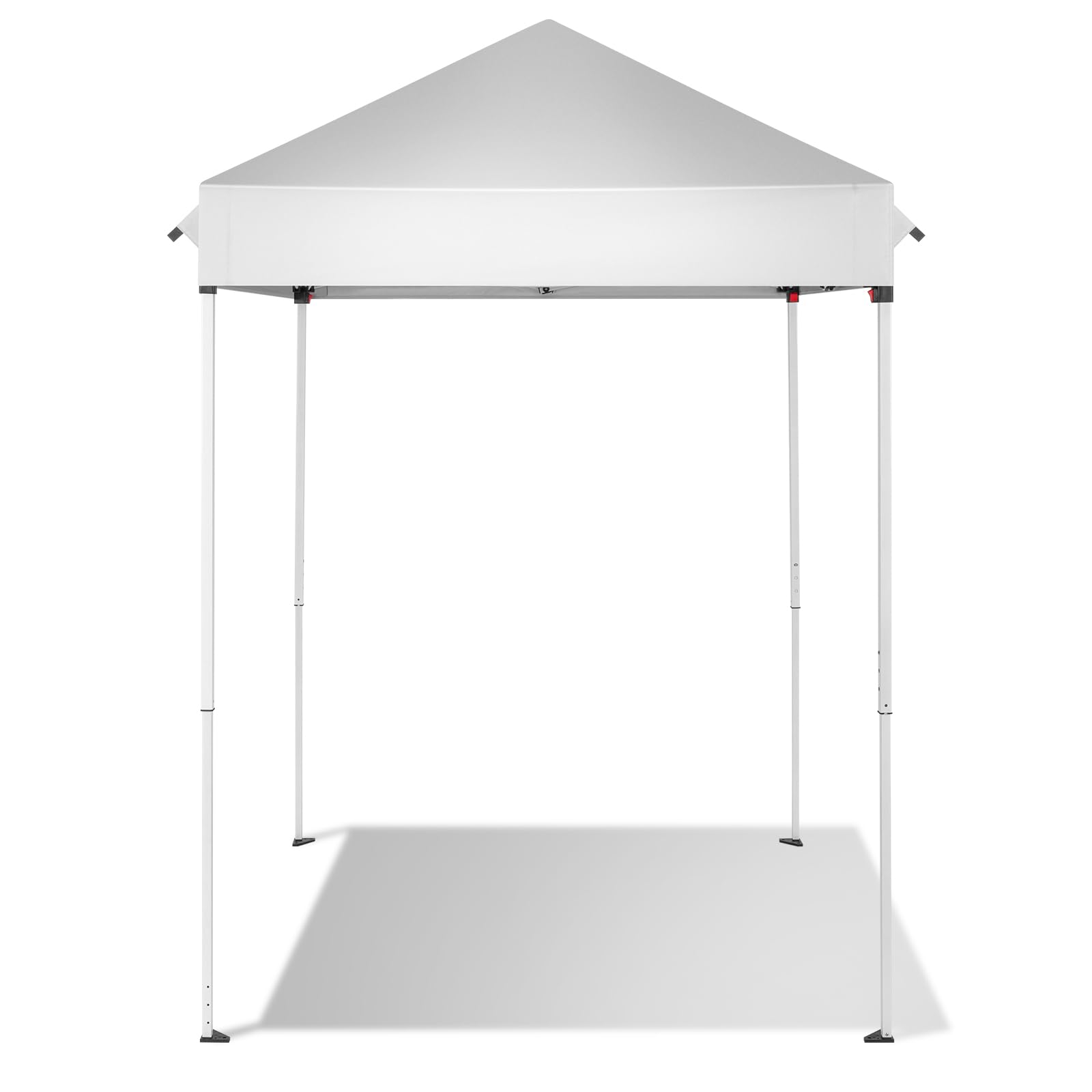 Canopy Tent,5’x5’ Pop Up Canopy,Canopy Tent 5x5 Pop Up Portable Tent Commercial Outdoor Beach Instant Sun Shelter (White)