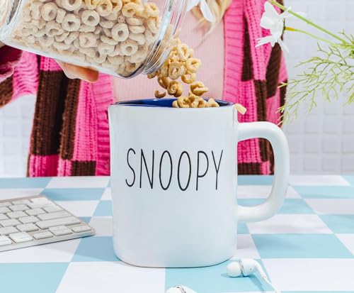 Taza de cerámica Snoopy Peanuts 25 onzas miniatura 4