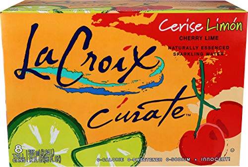 La Croix, Water Sparkling Curate Cherry Lime, 12 Fl Oz, 8 Pack