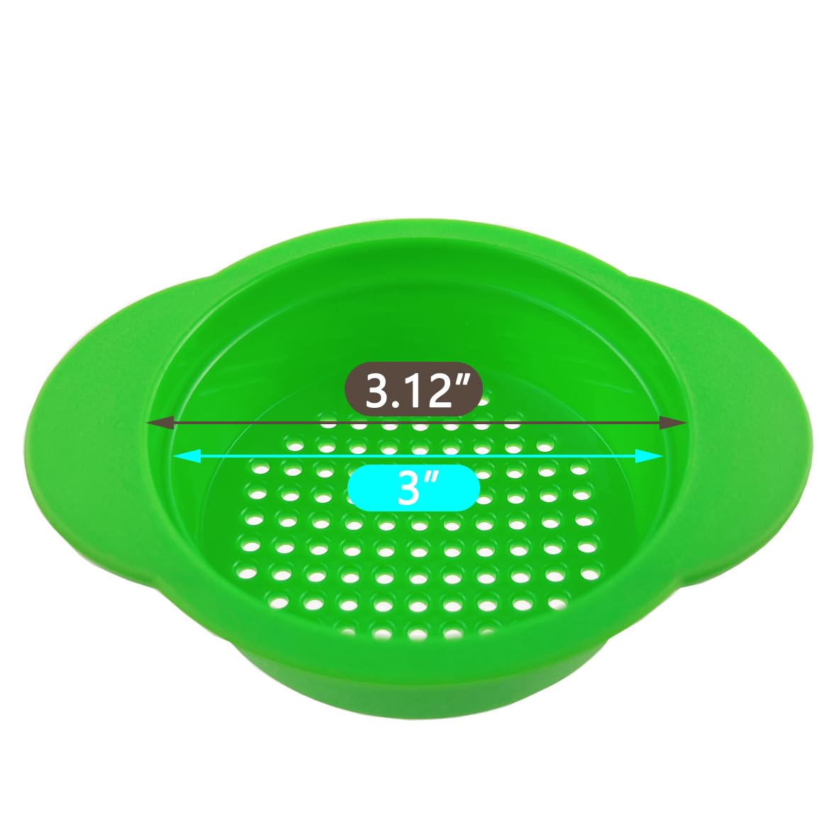 2 Pack - Can, Tuna, Colander Strainer, Food Grade Plastic, BPA-Free, Unibody Design, Dishwasher Safe, Fits Standard Size Cans