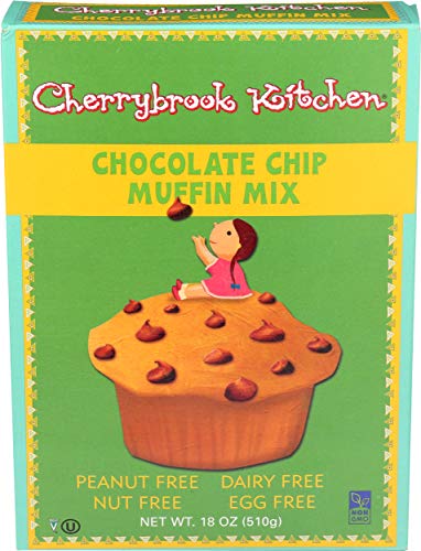 Cherrybrook Kitchen Chocolate Chip Muffin Mix, Peanut Free!, 18-Ounce Boxes (Pack of 6)