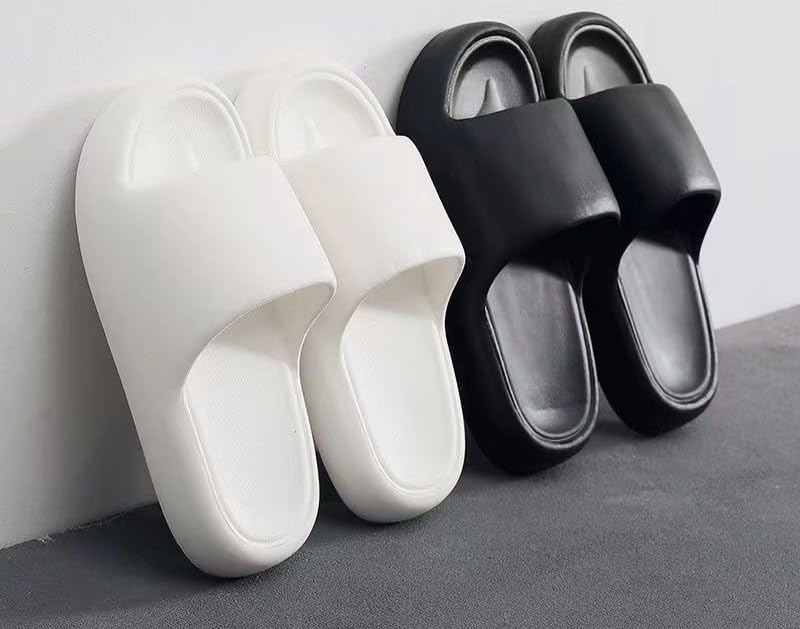 Image of DRUNKEN Slippers For Men Winter Sandals Casual Flats Home Footwear Man Girls Sliders Flip Flops Chappals Ladies Clogs Sleeper Slides Stylish Ortho Soft