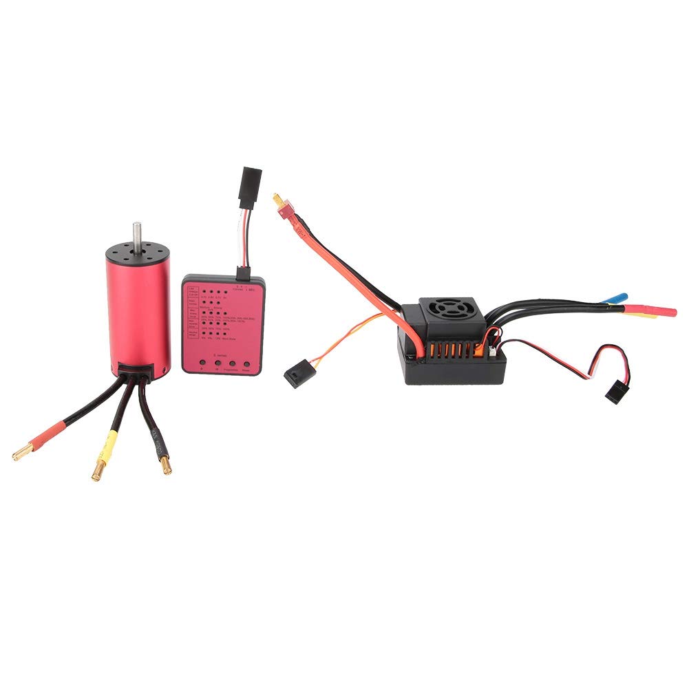 Silnik bezszczotkowy S3674 2250KV, 80a, ESC + płyta programowa, zestaw kombi do samochodu 1/10 RC