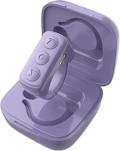 ADZERD Remote Control for TikTok, Page Turner for iPhone/iPad, Bluetooth Camera Video Recording Remote, Scrolling Ring for TIK Tok, Compatible with iOS/Android Phones &amp; Tablets - Purple