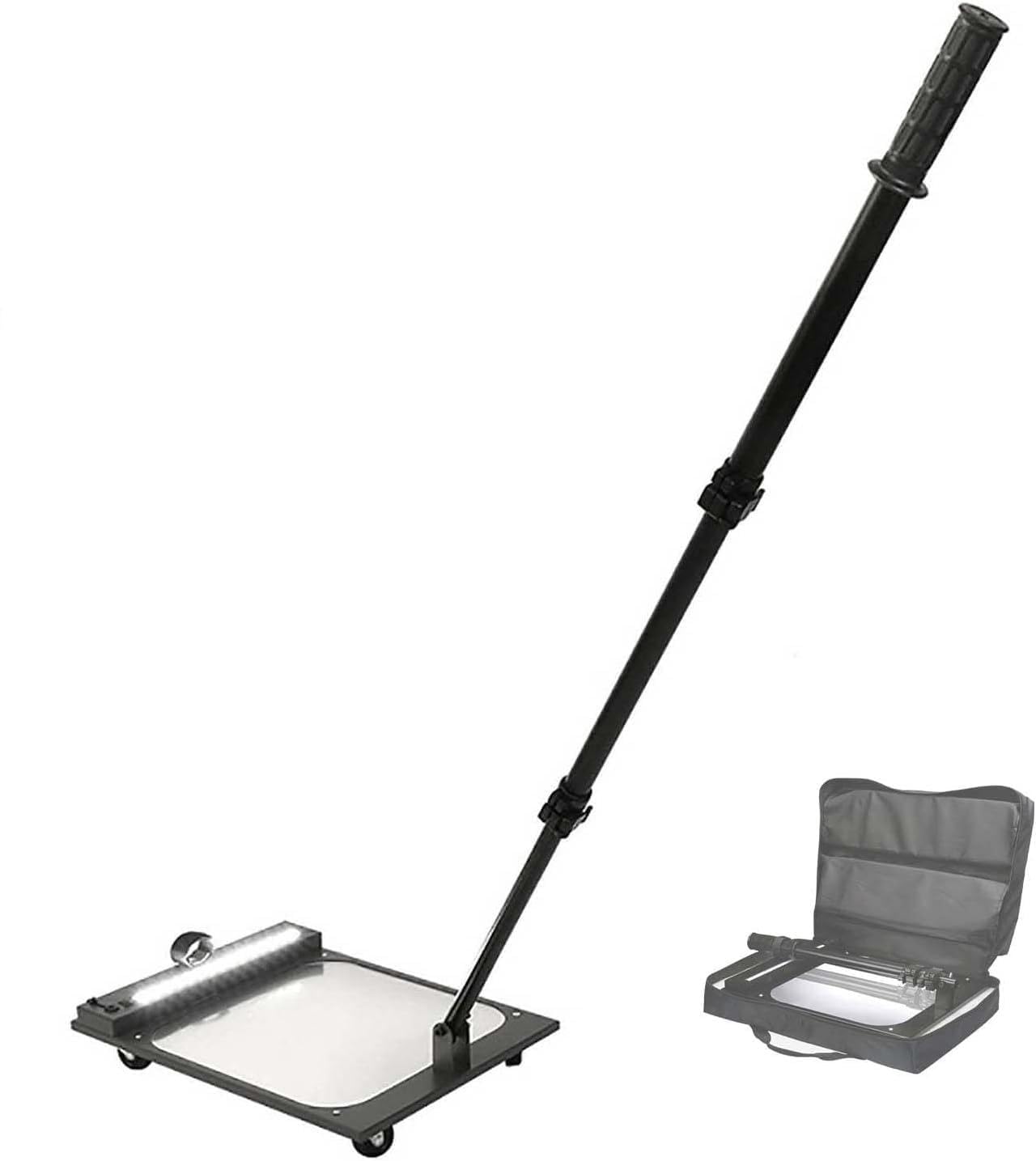 Espejo de seguridad de vehículo de acrílico cuadrado de 50-90 cm con varilla retráctil