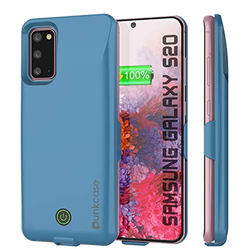 PunkJuice 2.0 Galaxy S20 Battery Case, 6000mAh Extended Power Bank W/Tempered Glass Screen Protector | IntelSwitch | Slim, Secure and Reliable for Samsung Galaxy S20 (6.2