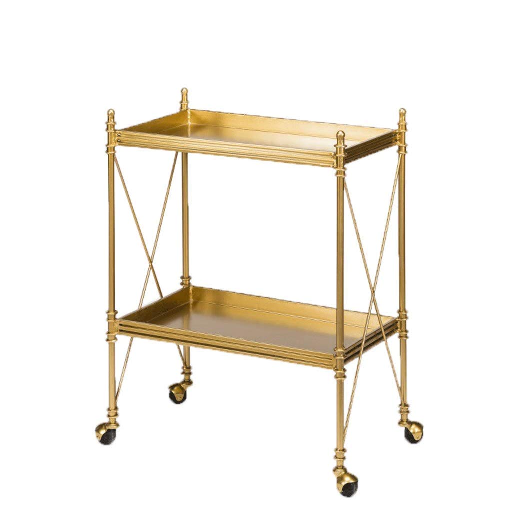 Carrito de Bar de Lujo para Hotel, Carrito de té y Bebidas con Servicio de Vino. Elegante Carrito de Servicio para Uso en hoteles y hogares.