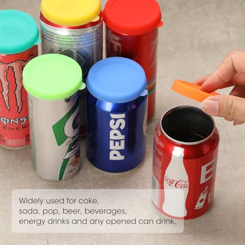 Tapas para latas de silicona Aieve pack de 6 fundas reutilizables 7