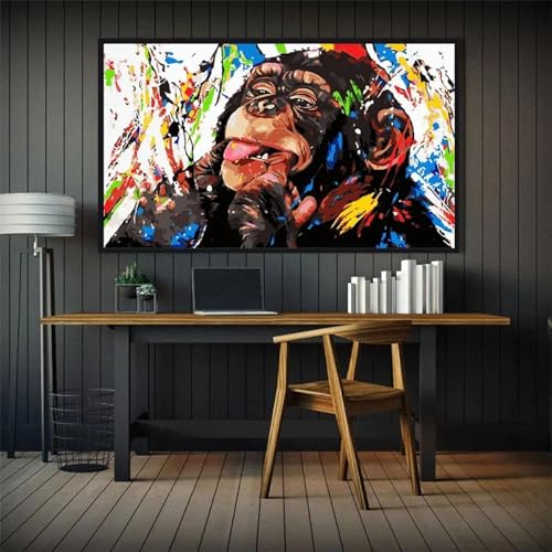 Affiches imprimées de singe de rue pour décoration murale de maison