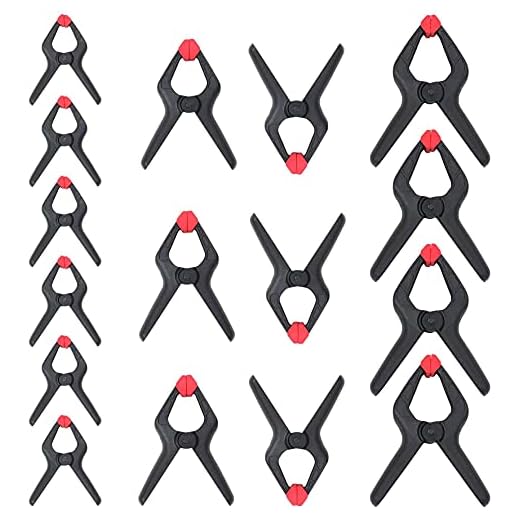 WORKPRO -16 PCs Juego de Pinzas de Resorte