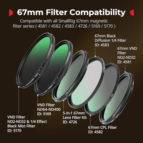 Image of SmallRig Brand FilMov Attachable Filter Adapter for iPhone 17 Pro (67mm) 5547