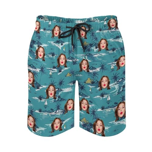 Custom Face Couple Matching Swimwear Personalized Bikini Set Swim Shorts High Waisted Bikini Swimsuit Bathing Suit for Gift3