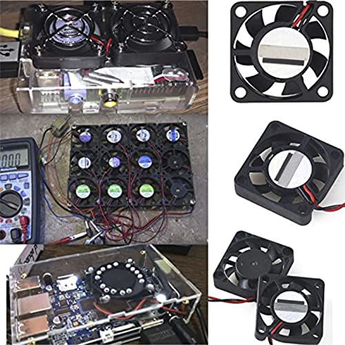 MakerHawk 2 x Mini Lüfter Bürstenlose Lüfter Kühler Trennschnittstelle DC 3,3 V 5 V 30x30x7 mm kompatibel mit Raspberry Pi 2B / 3B / 3B + / 4B und Pi Zero/Zero W – Bild 3