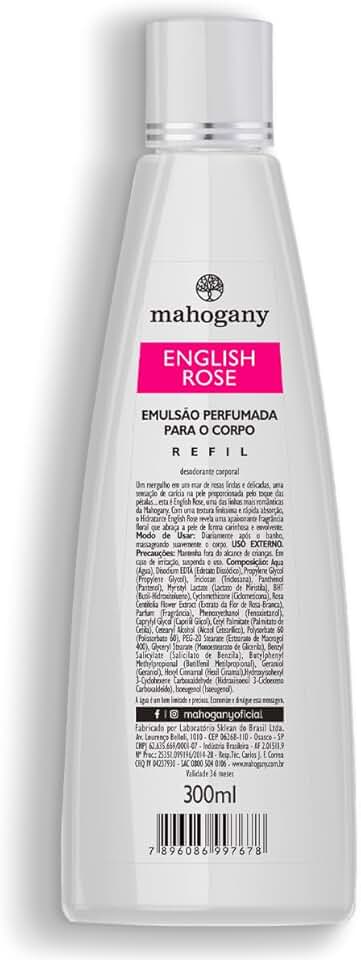 Refil Hidratante Corporal English Rose 300 ml