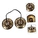 2 Sets Yoga Meditation Ringing The Bell Small Finger Instrument Cymbals Chimes Meditation Relax Bell Cymbal Bell for Religious Ceremony Tibetan Bells Handmade Meditation Bell