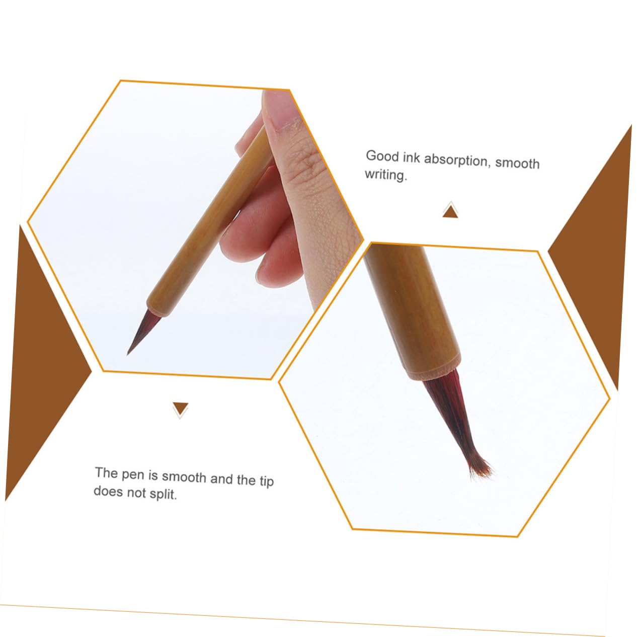 DOITOOL 5 Set Calligrafia Cinesi Per Scrittura Per Principianti E Strumento Leggero E Portatile Per Calligrafia Setole Morbide E Accessori 4 Pezzi*5