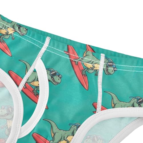 Boy Underwear Cute Funny Dinosaur Green Little Boys Briefs Printed Cotton Brief Underwear4