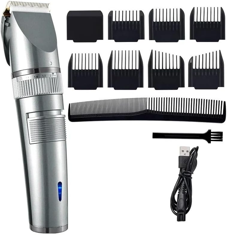 Electric Hair for Men Professional Trimmer Digital USB Rechargeable Haircut Ceramic Blade Razor Cutter Barber Machine