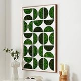 CQSXDA Real Preserved Moss Wall Decor, No Maintenance Required Eco Natural Green Wall Art Moss Frame Living Plants Vertical Garden,Wall Art Metal (26"*41")