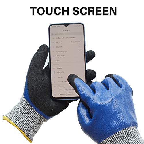 Glosav CM Durable Gardening Gloves For Men, Heavy Duty Nitrile Garden Gloves thumb #4