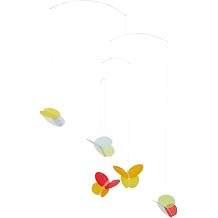 Butterflies Hanging Nursery Mobile - 26 Inches - High Quality Plastic - Handmade in Denmark by Flensted
