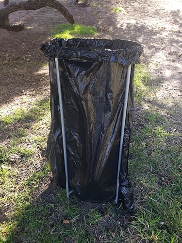 Image of Portable Trash Can for Camping, Collapsible Trash Bin for RV, Garbage Can for Home, Waste Bin for Outdoor /Indoor (Silver)