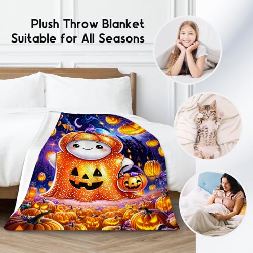 Halloween Blanket, Kids Blanket for Girls, Gifts for Toddler Boys, Cute Flannel Throw for Daughter Son, 30"x40"
