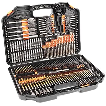 Terratek Kombi-Bohrer-Set mit HSS Titan-Spiralbohrern und Zubehör