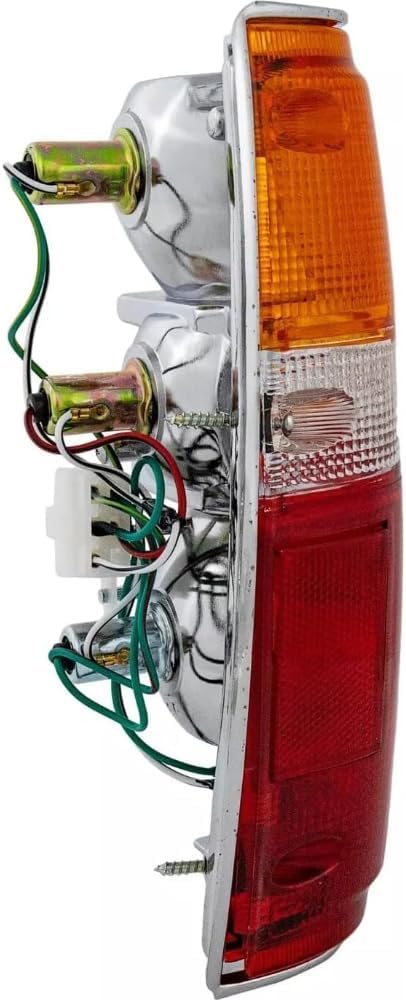 EPIC LIGHTING OE Style Halogen Tail Lights CHR Trim Assembly Replacement for TOYOTA 84-88 PICKUP 84-89 4RUNNER [ TO2800104 TO2801104 8156089150 8155089150 ] Pair