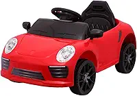 Carro Elétrico 12V de Passeio Infantil com Luz Som e Controle Remoto (Vermelho)