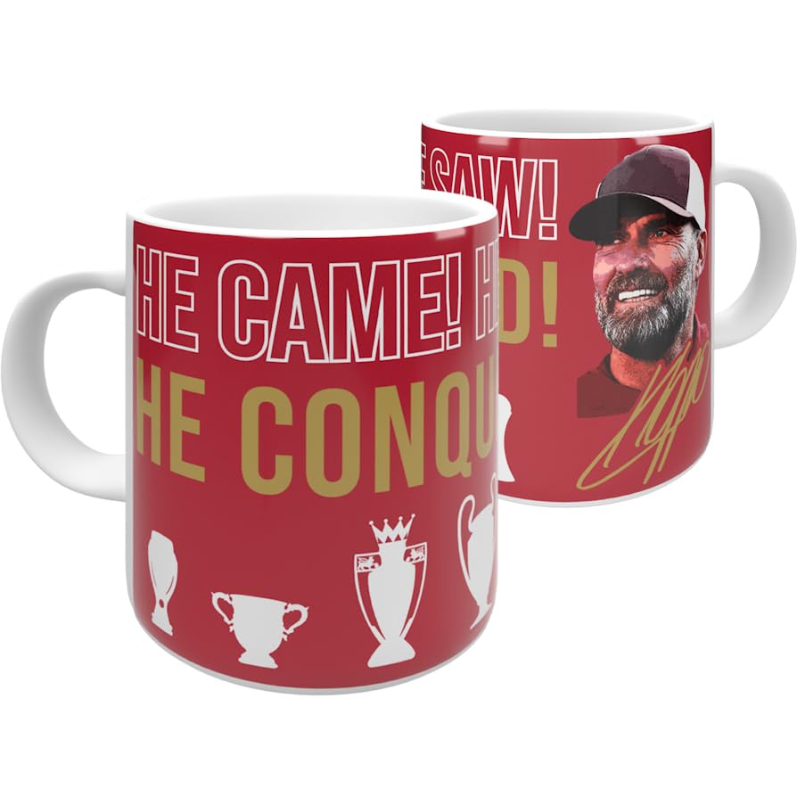 Liverpool Klopp Mug He Came! He Saw! He Conquered! 11oz.