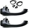 Black Door Handle Set Front Left Front Right Left Rear Left Right nan for Pontiac Catalina 65|Chevy ChevelleEl Camino 66-67|Pontiac GTOLemansTempest 66-67|Chevy Monte Carlo 70-72